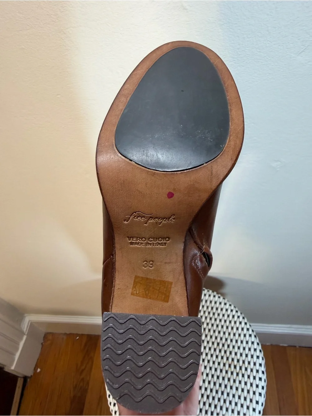 Free People Dakota Tall Chestnut Brown Over-the-Knee Leather Boots